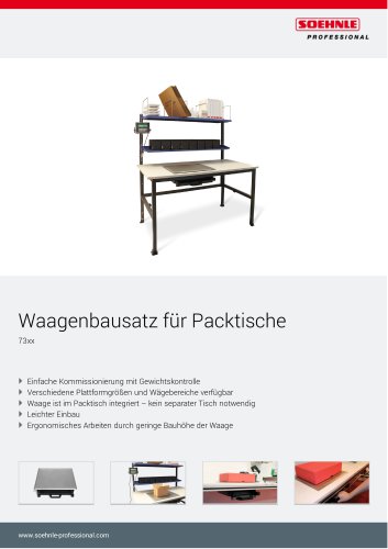 Waagenbausatz für Packtische 73xx