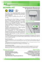 EE300EX-HT - Feuchte/Temperatur Messumformer für eigensichere Anwendungen - 1