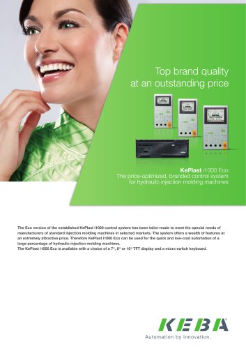 KePlast i1000eco - The price-optimized, branded control system for hydraulic injection molding machines