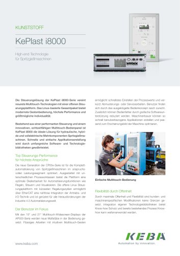 KePlast i8000 - High-end Technologie  für Spritzgießmaschinen