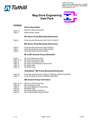 Engineering Data Pack - M Series