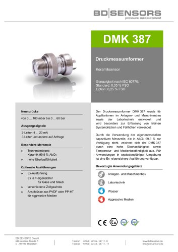 Datenblatt DMK 387