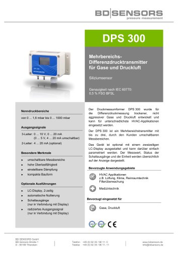 Datenblatt DPS 300