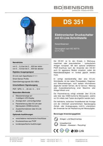 Datenblatt DS 351