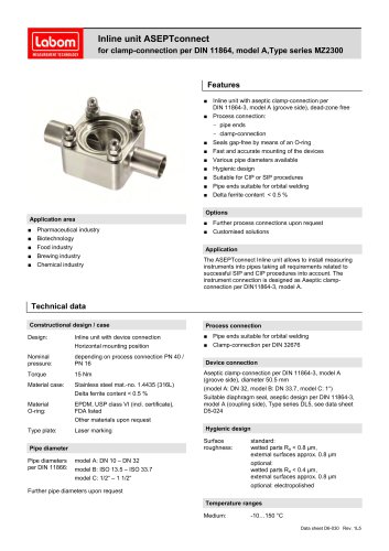 Inline unit ASEPTconnect