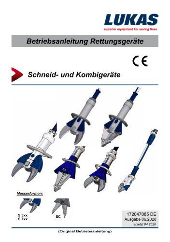 Betriebsanleitung Rettungsgeräte