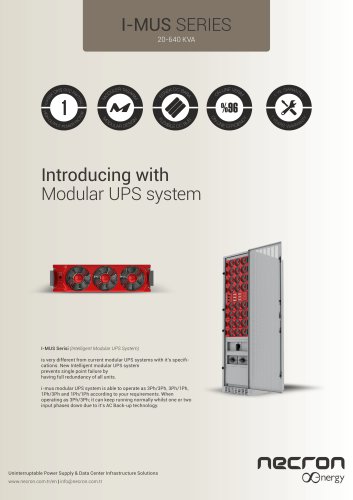 I-MUS Series (Intelligent Modular UPS System)