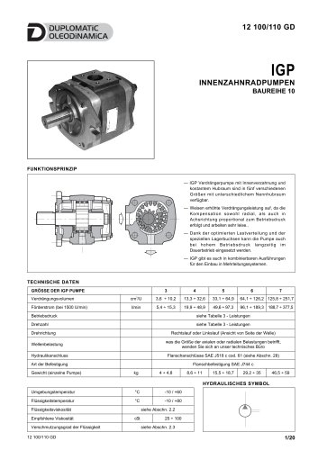 IGP INNENZAHNRADPUMPEN