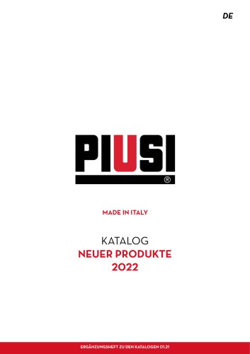 CATALOGUE NEW PRODUCTS 2022-DE