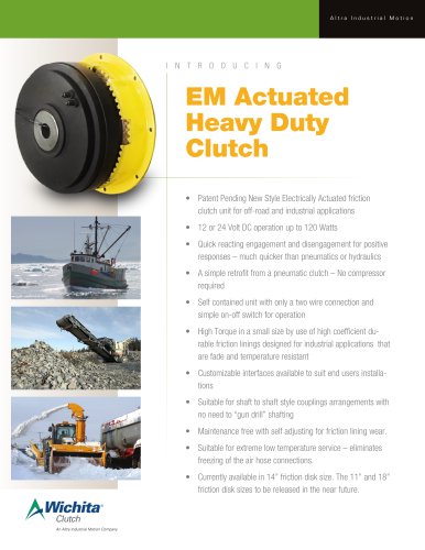 EM Actuated Heavy Duty Clutch