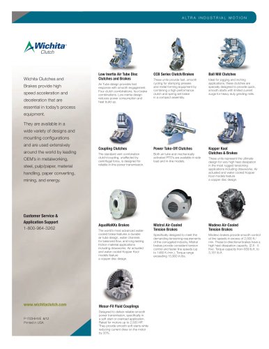 Wichita Clutch Product Line Card