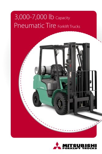 3,000-7,000 lb Internal combustion pneumatic tire forklift