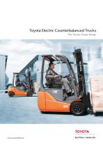 Toyota Electric Counterbalanced Trucks The Toyota Traigo Range