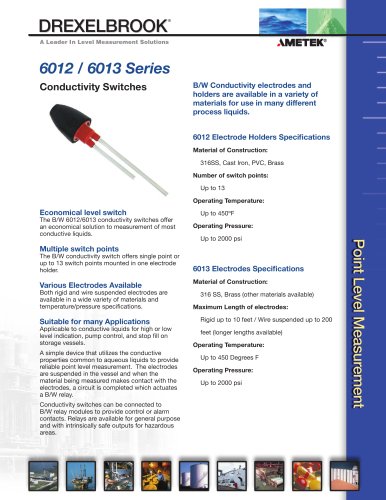 Conductivity Switches Data Sheet