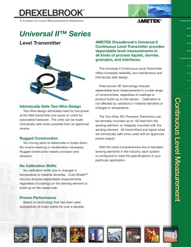 RF Admittance Level Measurement Universal II Series