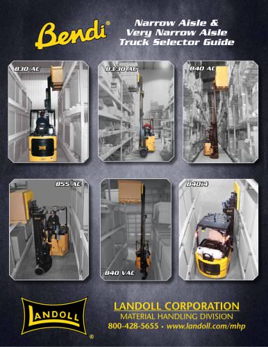 Landoll Corporation NA and Very Narrow Aisle Forklift Bendi Truck Specification Listing