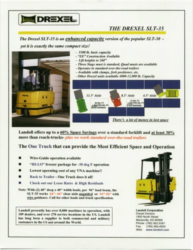 SLT 35 Drexel Very Narrow Aisle Forklift