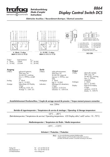 Betriebsanleitung DCS 8864