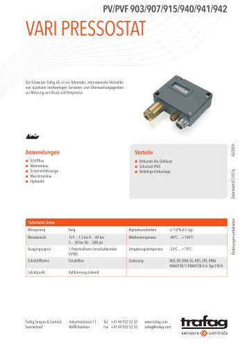 Datenblatt PV/PVF 903/907/915/940/941/942