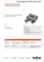 Datenblatt «Simple Apparatus» conformity to ATEX 904 - 1