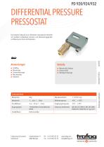 DIFFERENTIAL PRESSURE PRESSOSTAT PD 920/924/932