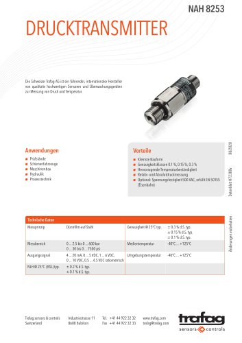 DRUCKTRANSMITTER NAH 8253