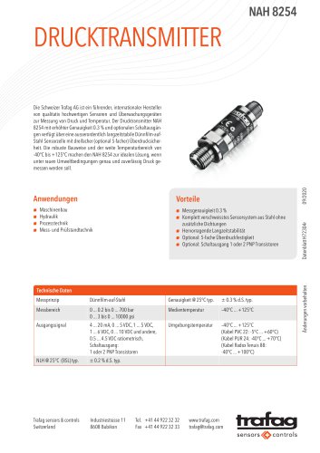 DRUCKTRANSMITTER NAH 8254