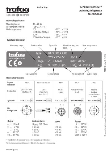 Instruction ECT 8472