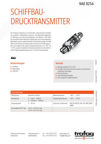 SCHIFFBAUDRUCKTRANSMITTER NAE 8256