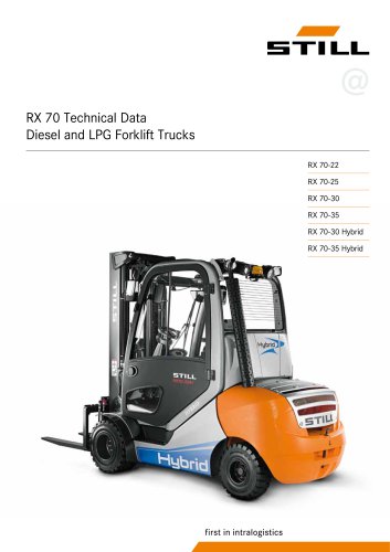 Diesel and LP Gas forklift truck RX 70 Hybrid 3,0 - 3,5 t