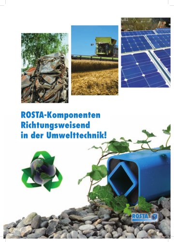 ROSTA Komponenten - richtungsweisend in der Umwelttechnik