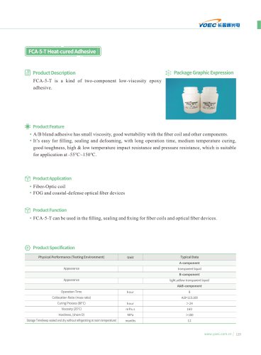 FCA-5-T Heat-cured Adhesive