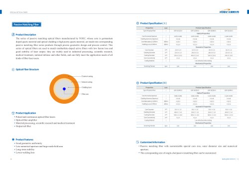 Fiber Passive Matching Optical Fiber