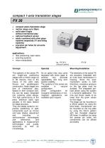 x-axis positioning stage PX 38