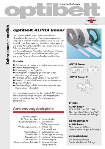 Optibelt ALPHA linear