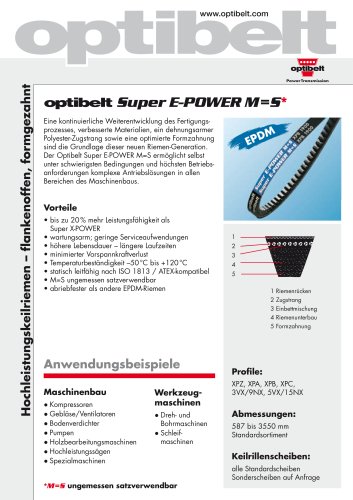 Optibelt SUPER E-POWER M=S