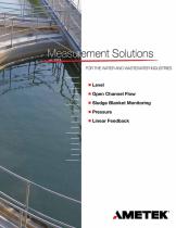 Measurement Solutions for Water and Wastewater Industries