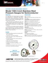 Model 1535 2-inch Stainless Steel Pressure Gauges for Semiconductor