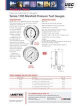 Series 1785 Manifold Pressure Test Gauges