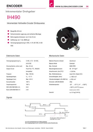 Datenblatt  IH490 (DE)