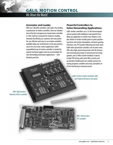 GALIL MOTION CONTROL