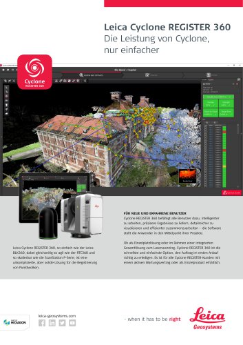 Leica Cyclone REGISTER 360 Flyer