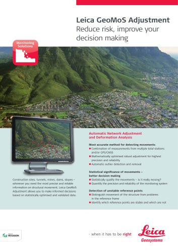 Leica GeoMoS Adjustment