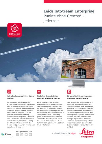 Leica JetStream Enterprise Data Sheet