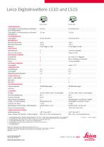 Leica LS Digital Levels Data Sheet - 2