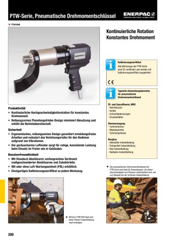 PTW-series Pneumatic Torque Wrenches