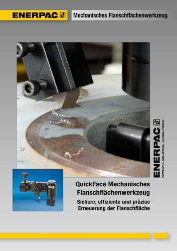 QuickFace Mechanisches  Flanschflächenwerkzeug