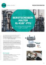 Berstscheibenhalter IG-KUB-PTU Produktinformation