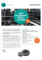 GRX®  Graphit-Berstscheibe Produktinformation