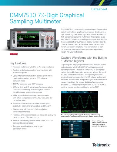 DMM7510 7½-Digit Graphical  Sampling Multimeter